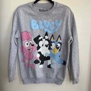 Bluey Gray Best friends Sweatshirt XXS